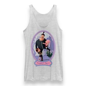 FIFTH SUN Despicable Me Family Racerback Tank In Gray Size Small New